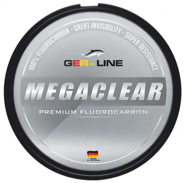 GER-Line MEGACLEAR Fluorocarbon Angelschnur MADE IN GERMANY -  GER-LINE®