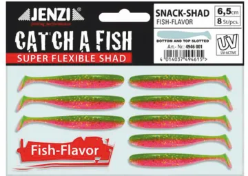 Jenzi Snack-Shad Flav. 8/SB 6,5cm Gummifische 1