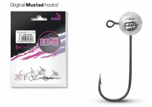 Jig-Kopf ohne Kragen MUSTAD JIG / 5St., 3g-3/0