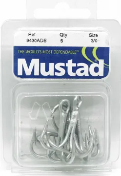 Mustad Drillinge Meeresdrilling Gr. 3/0 Extrem Scharf!