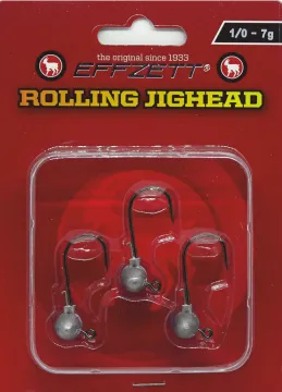 Rolling Jighaed 1/0-7g 3 Stück 3,49€